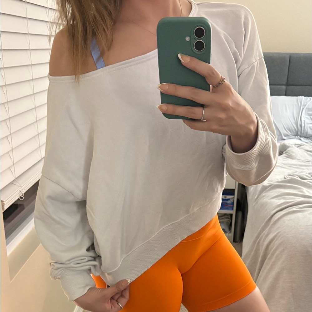 White off the shoulder top
